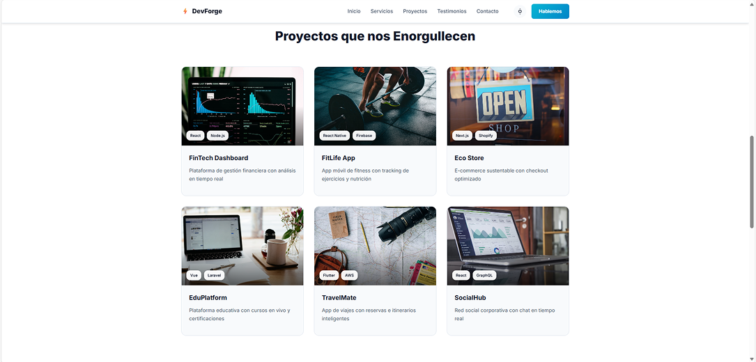 DevForge Agency - Screenshot